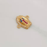 Herraje Virgen de Guadalupe 1.2g / 1.3cm Oro Amarillo 18K