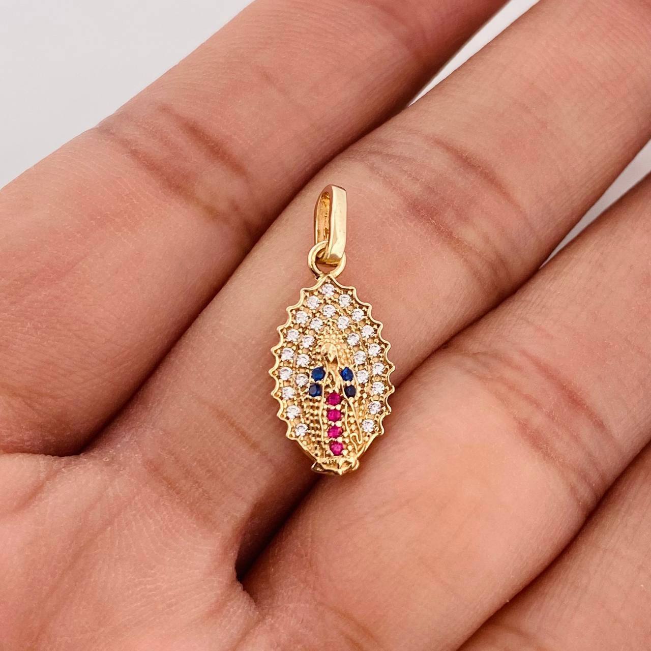 Dije Virgen de Guadalupe 1.3g / 2.2cm Oro Amarillo 18K