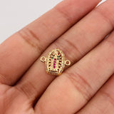 Herraje Virgen de Guadalupe 1.25g / 1.2cm Oro Amarillo 18K