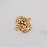 Herraje Virgen de Guadalupe 1.25g / 1.2cm Oro Amarillo 18K