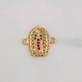 Herraje Virgen de Guadalupe 1.25g / 1.2cm Oro Amarillo 18K