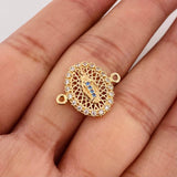 Herraje Virgen Milagrosa 1.75g / 1.6cm Oro Amarillo 18K