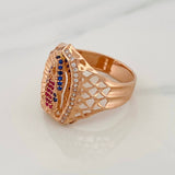 Anillo Virgen de Guadalupe 5.35g / T8 1/4 Oro Rosa 18K