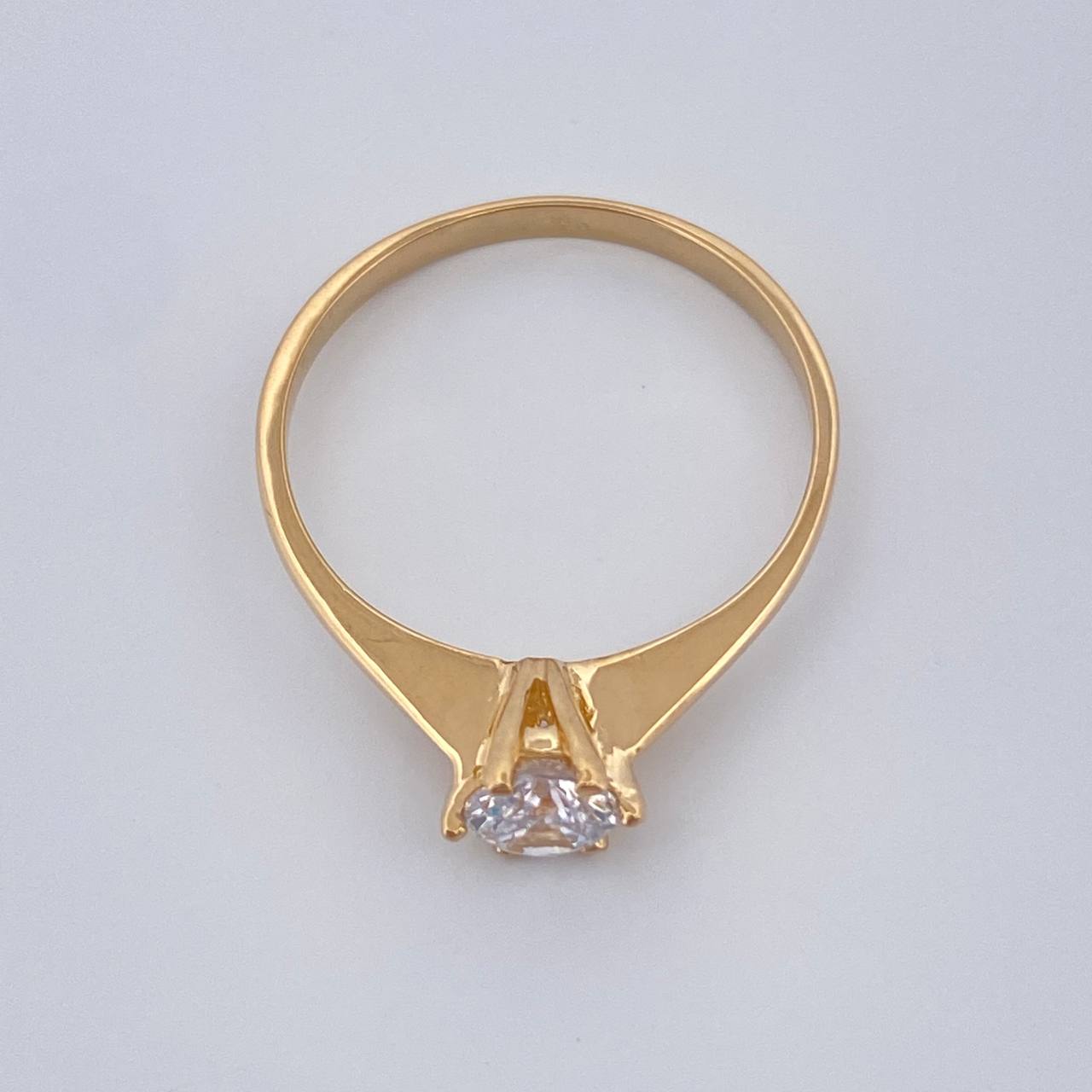 Anillo Solitario 1.2gr / T5 1/2 / Oro Amarillo 18K $