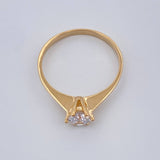 Anillo Solitario 1.2gr / T5 1/2 / Oro Amarillo 18K $