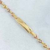 Pulso Bebé GC Placa Rectangular Bordeada 1.75gr / 14cm / Oro 18K
