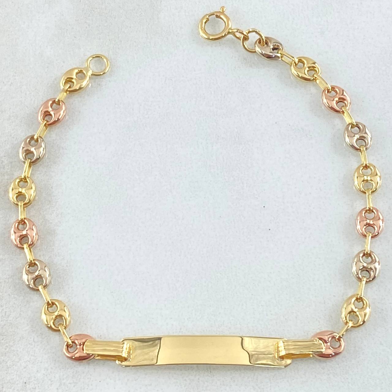 Pulso Bebé GC Placa Rectangular 1.7gr / 14cm / Oro 18K