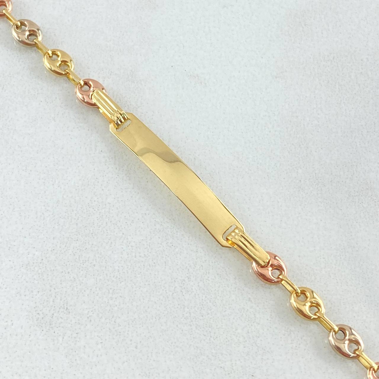 Pulso Bebé GC Placa Rectangular 1.7gr / 14cm / Oro 18K