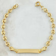 Pulso Bebé GC Placa Rectangular 1.8gr / 14cm / Oro 18K
