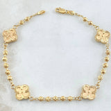 Pulso Militar Trebol 4.35gr / 19cm / Oro 18K