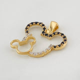 Dije Raton 1.4g / 2cm Dos Oros Amarillo Blanco 18K