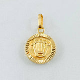 Dije Corona Circulo 1.05gr / 2.1cm / Oro Amarillo 18K *