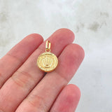 Dije Corona Circulo 1.05gr / 2.1cm / Oro Amarillo 18K *