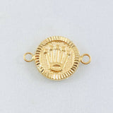 Herraje Corona Circulo 1gr / 2cm / Oro Amarillo 18K *