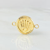Herraje Corona Circulo 1.05gr / 2cm / Oro Amarillo 18K *