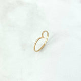 Anillo Tiara en V 0.9gr / T6 / Liso Oro Amarillo 18K
