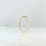 Anillo Tiara en V 0.9gr / T6 / Liso Oro Amarillo 18K