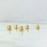 Herraje Bola Diamantada 0.2gr / 5mm Satinada Oro Amarillo