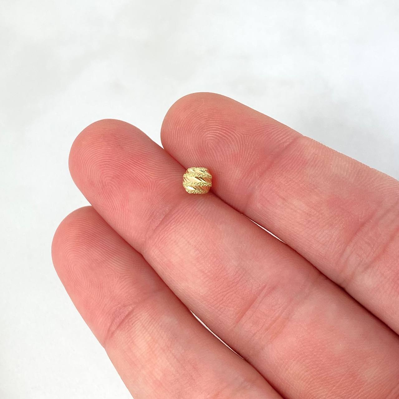 Herraje Bola Diamantada 0.2gr / 5mm Satinada Oro Amarillo