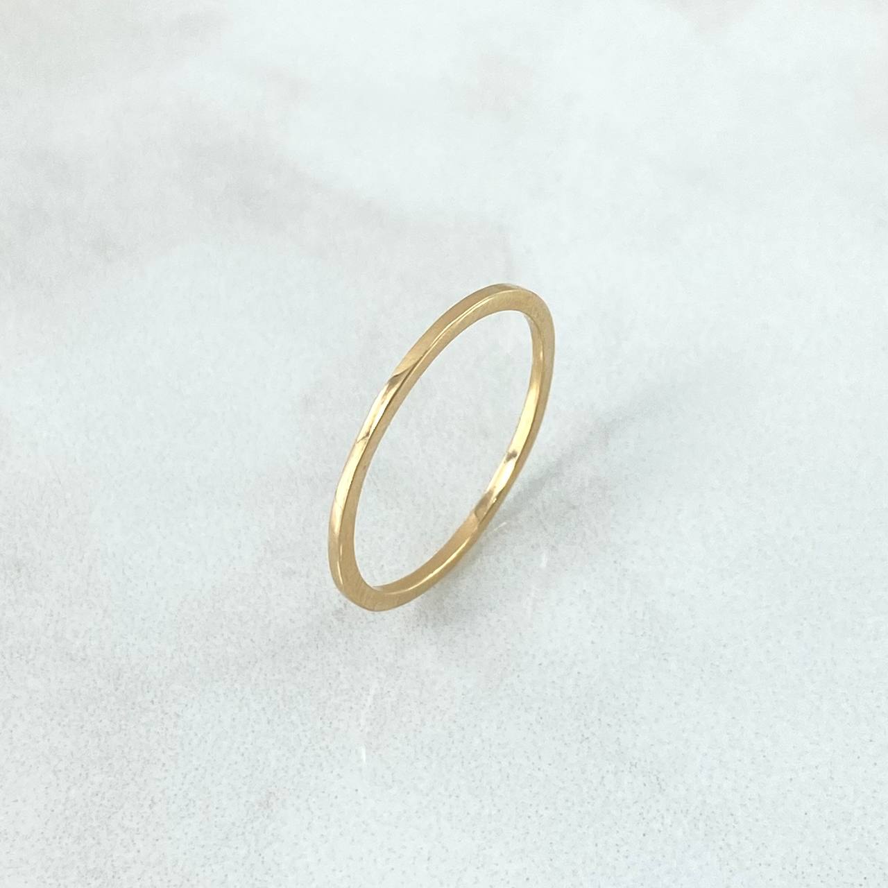 Anillo Halo Liso 0.95gr / T7 1/2 / Oro Amarillo *