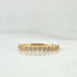 Anillo Churumbela Circulos 1.85gr / T7 1/2 / Circones Blancos Oro Amarillo ©