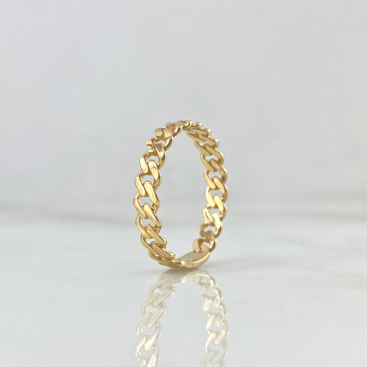 Anillo Cubano 1.85gr / T7 3/4 / Oro Amarillo ©