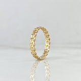Anillo Cubano 1.85gr / T7 3/4 / Oro Amarillo ©