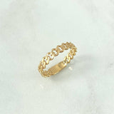 Anillo Cubano 1.85gr / T7 3/4 / Oro Amarillo ©