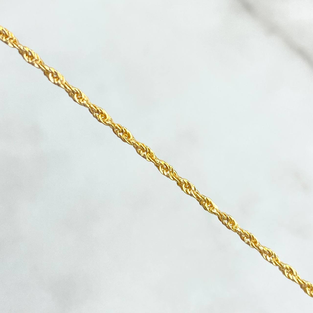 Cadena Lazo 1.15gr / 45cm / 1.5mm Oro Amarillo +3 *