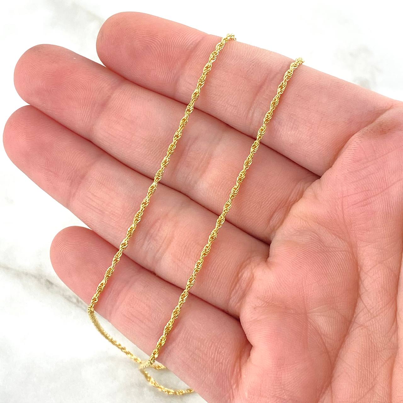 Cadena Lazo 1.15gr / 45cm / 1.5mm Oro Amarillo +3 *