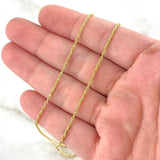 Cadena Lazo 1.15gr / 45cm / 1.5mm Oro Amarillo +3 *