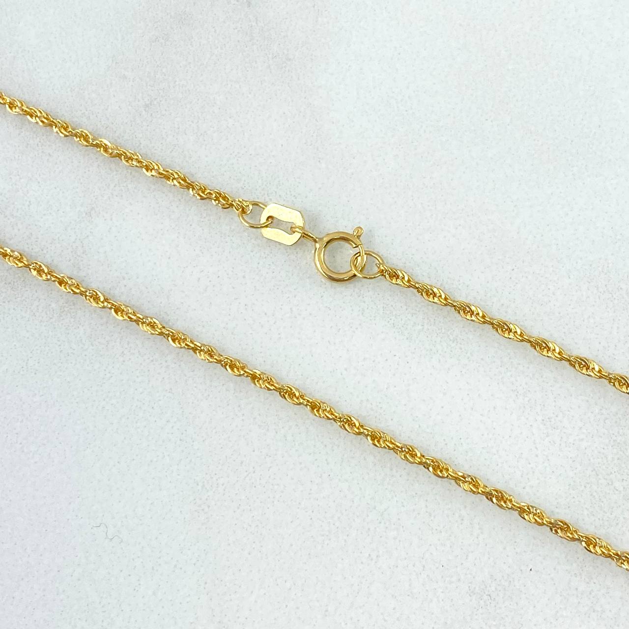 Cadena Lazo 1.15gr / 45cm / 1.5mm Oro Amarillo +3 *