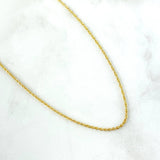 Cadena Lazo 1.15gr / 45cm / 1.5mm Oro Amarillo +3 *