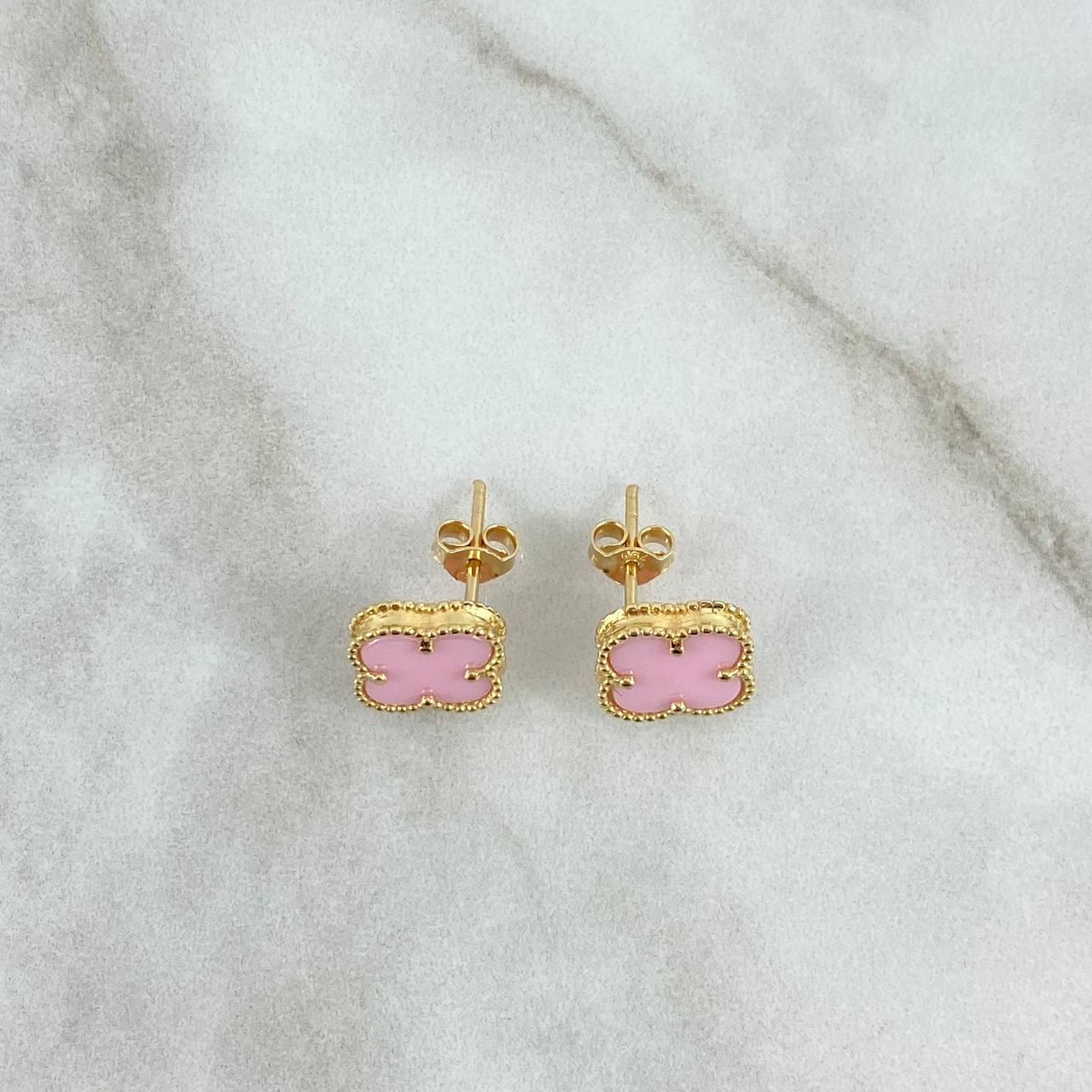 Topos Trébol VCyA 3.2gr / Cuarzo Rosa Oro Amarillo +4 *