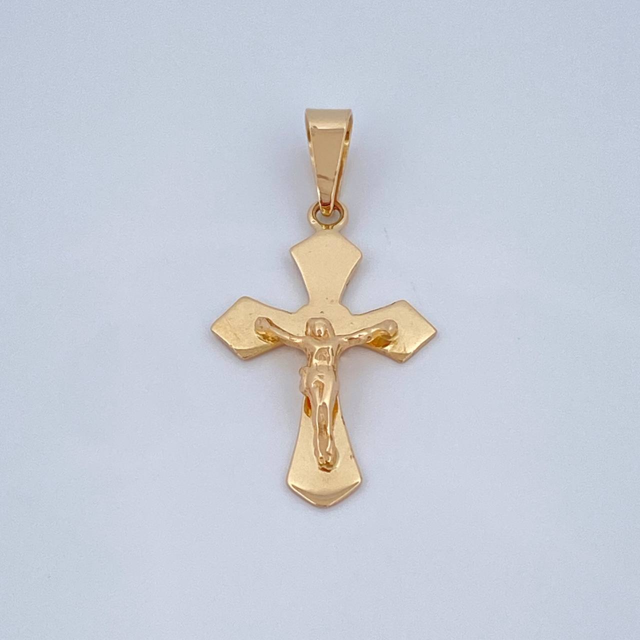 Dije Cruz Cristo 1.9gr / 3.2cm-Oro Amarillo 18K &