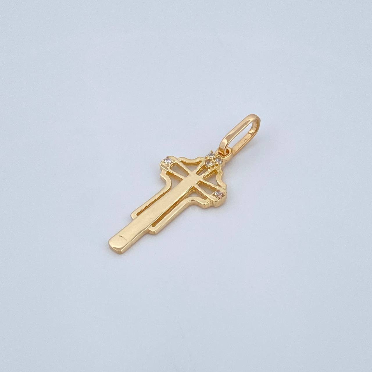 Dije Cruz Filigama 0.95gr / 2.7cm-Oro Amarillo 18K &