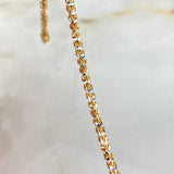 Pulso Franco 8.15gr / 20cm / 2.6mm Diamantado Dos Oros Amarillo Blanco +4©