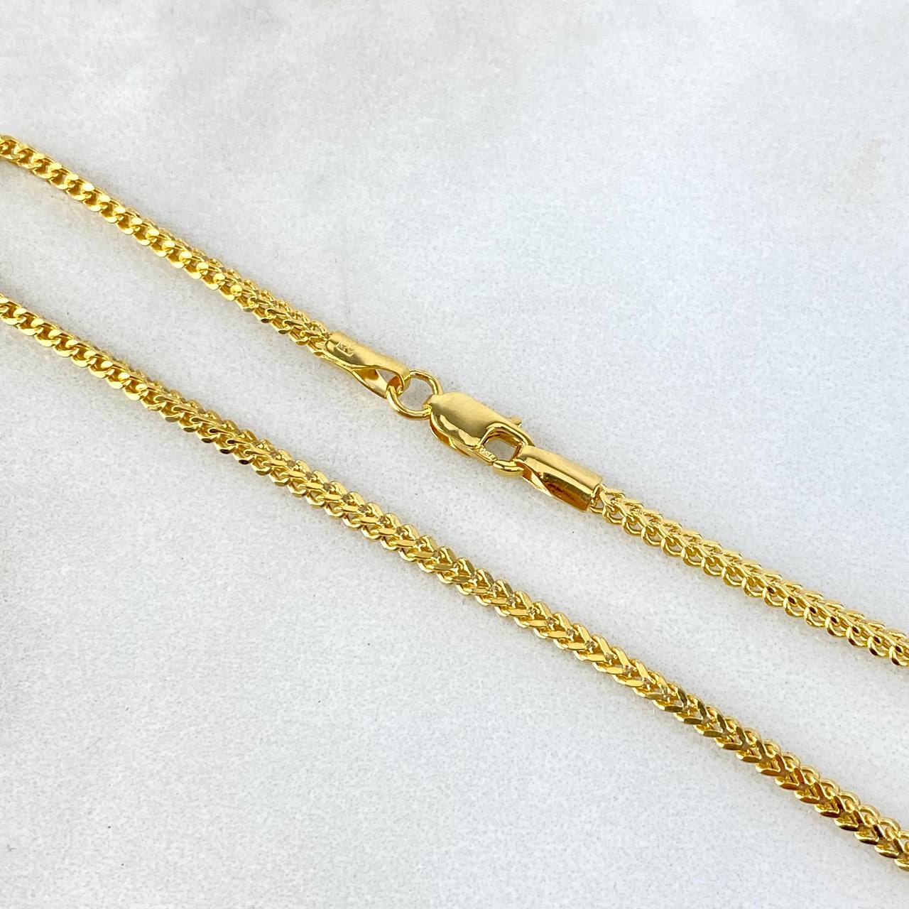 Pulso Franco 2.45gr / 19cm / 1.8mm Oro Amarillo +4