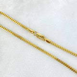 Pulso Franco 2.45gr / 19cm / 1.8mm Oro Amarillo +4