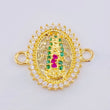 Herraje Virgen Guadalupe 1.6gr / 1.8cm / Oro Amarillo 18K *
