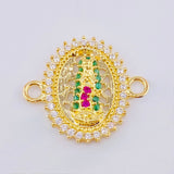 Herraje Virgen Guadalupe 1.6gr / 1.8cm / Oro Amarillo 18K *