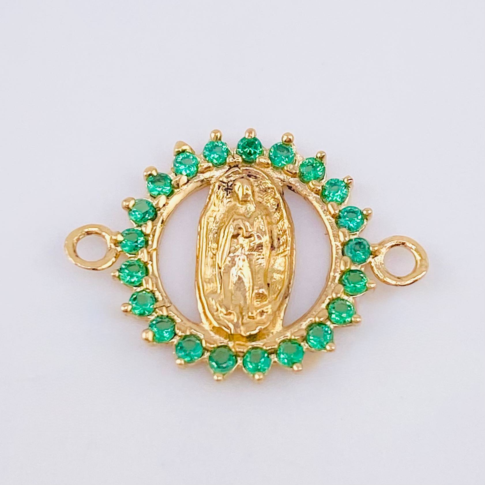 Herraje Virgen Guadalupe 0.9gr / 1.8cm / Oro Amarillo 18K *