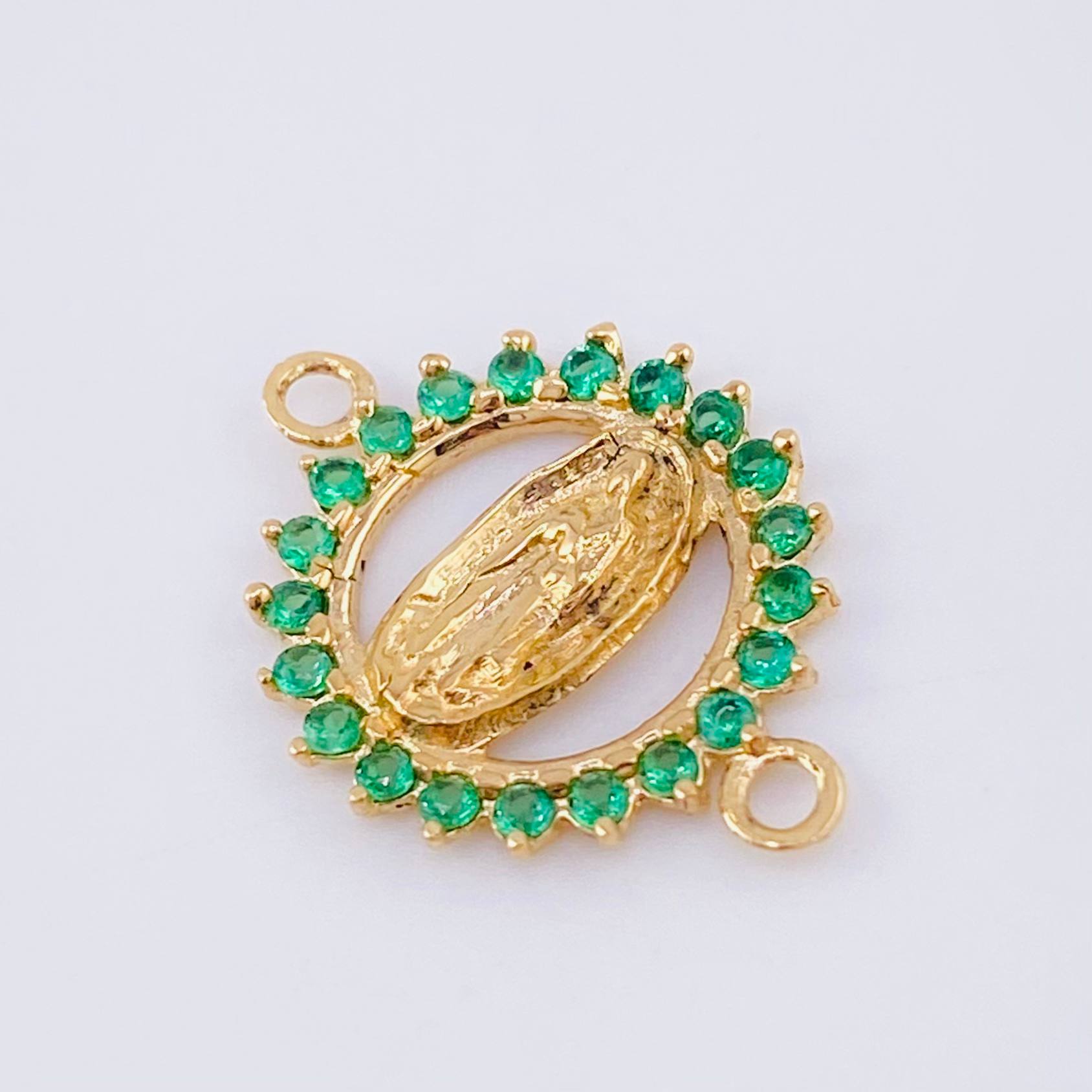 Herraje Virgen Guadalupe 0.9gr / 1.8cm / Oro Amarillo 18K *