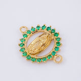 Herraje Virgen Guadalupe 0.9gr / 1.8cm / Oro Amarillo 18K *