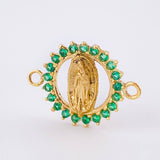 Herraje Virgen Guadalupe 0.9gr / 1.8cm / Oro Amarillo 18K *