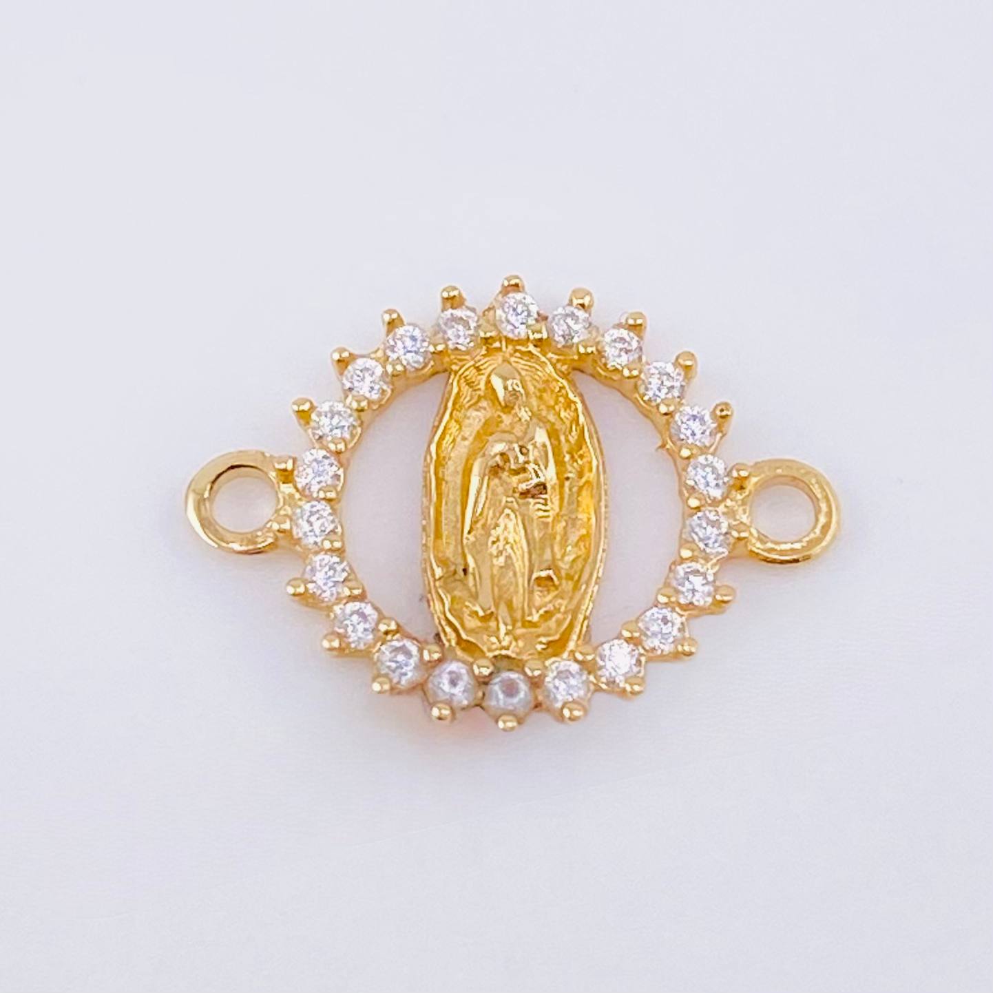 Herraje Virgen Guadalupe 0.65gr / 1.5cm / Oro Amarillo 18K *