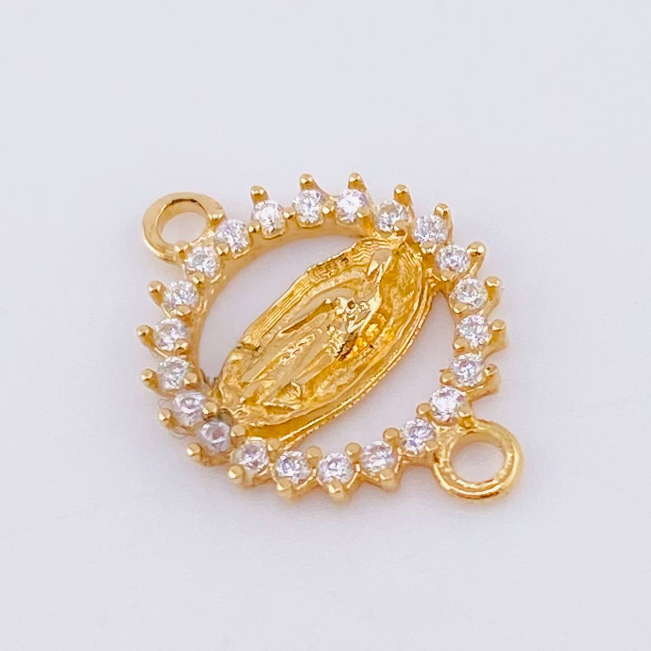 Herraje Virgen Guadalupe 0.65gr / 1.5cm / Oro Amarillo 18K *