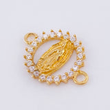 Herraje Virgen Guadalupe 0.65gr / 1.5cm / Oro Amarillo 18K *