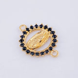 Herraje Virgen Guadalupe 0.9gr / 1.8cm / Oro Amarillo 18K