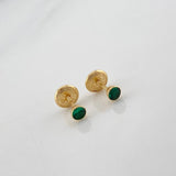 Topos Bisel Circon Verde 0.5 g / 0.6 mm Oro Amarillo 18K